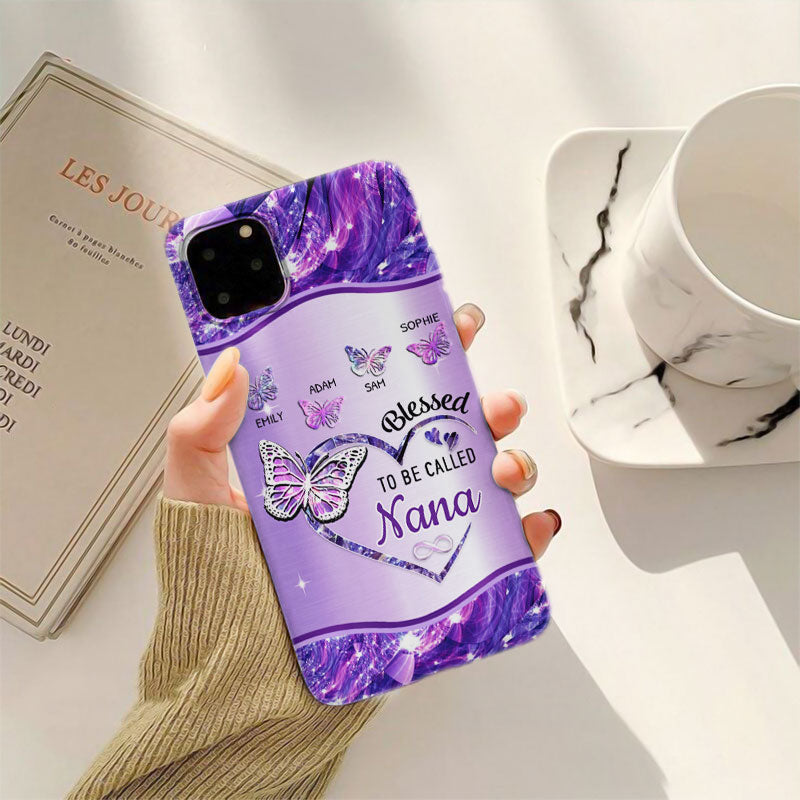 Blessed To Be Called Grandma Nana Nanny Mimi Personalized Phone Case