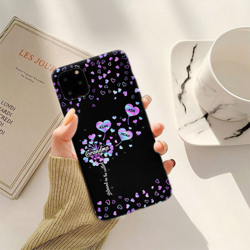 Dandelion Hearts Blessed To Be Called Grandma Personalized Phone Case - Drive mockup HP15FEB24HL03::BASE