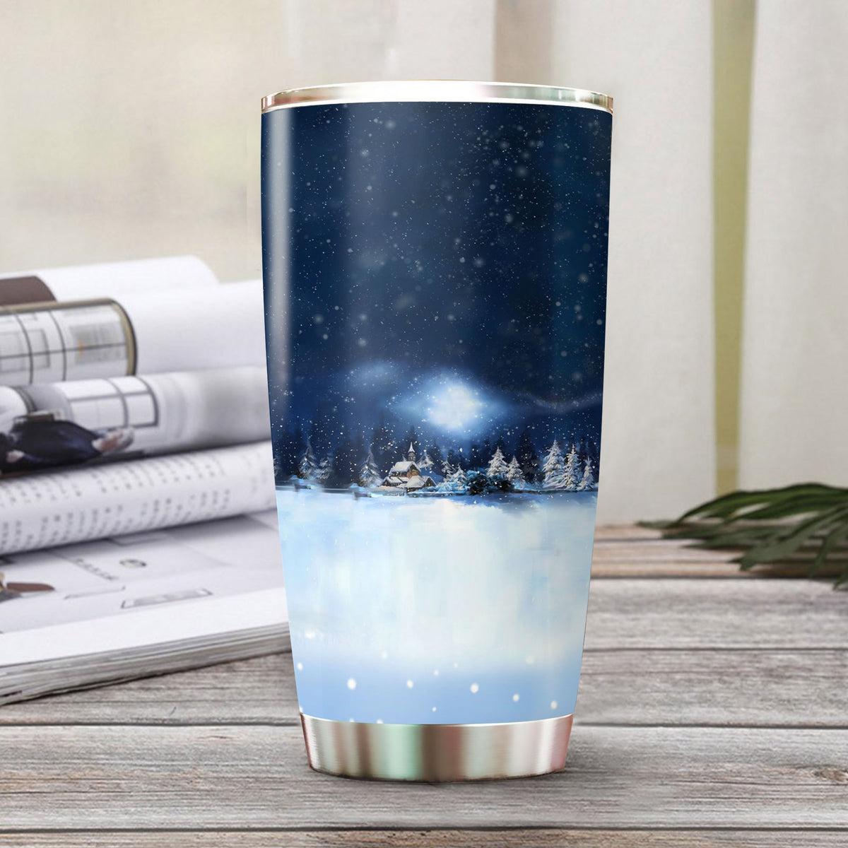 Christmas Gnome Snowflake Grandma Kids Names Personalized Tumbler