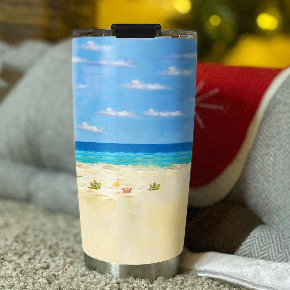 Summer Beach Grandma Nana Mimi Personalized Tumbler