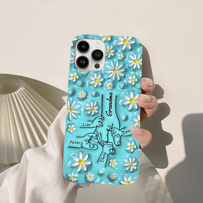 Daisy Holding Hands Grandma Nana Mimi Gigi Personalized Phone Case