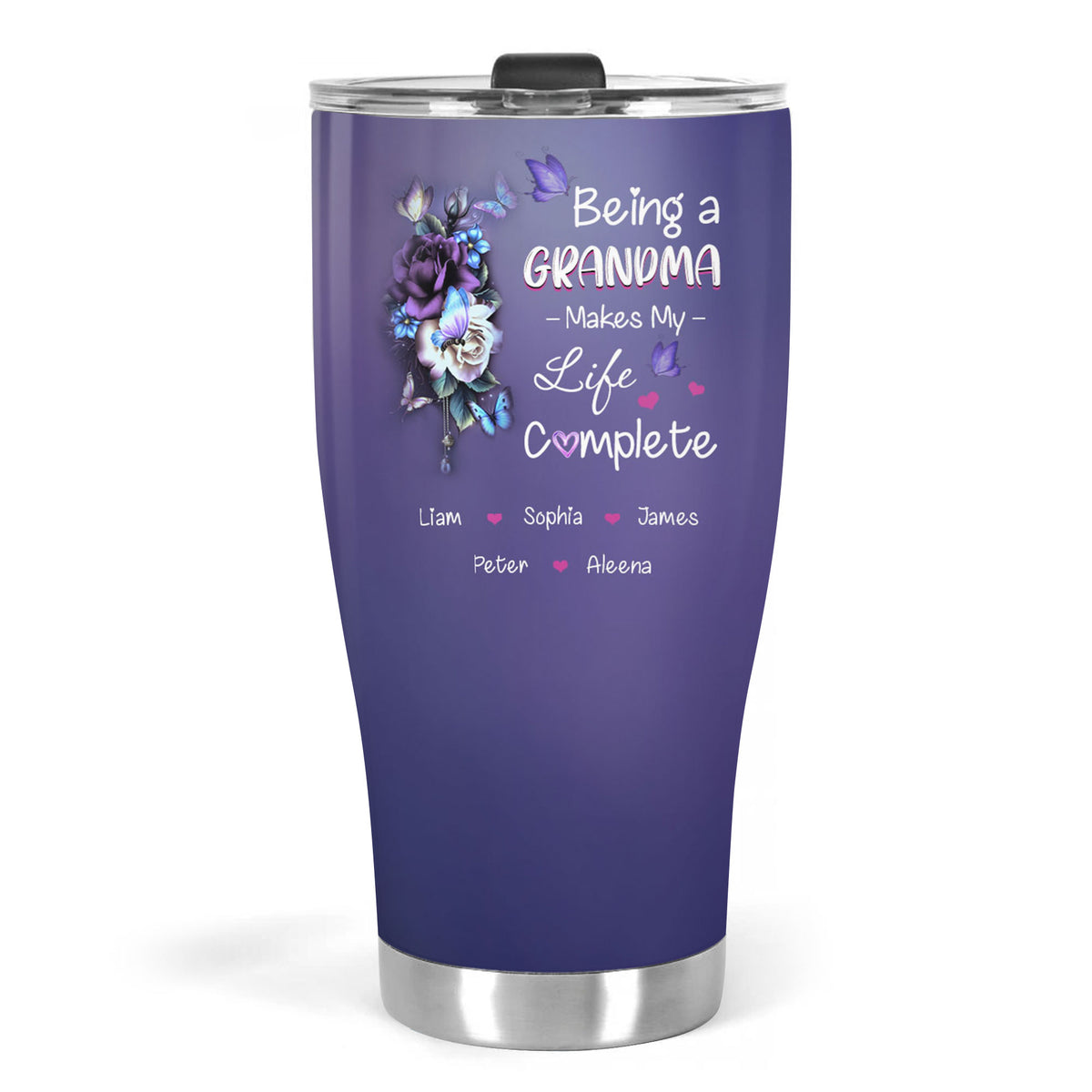 Being a Grandma Make My Life Complete personalized tumbler 30oz