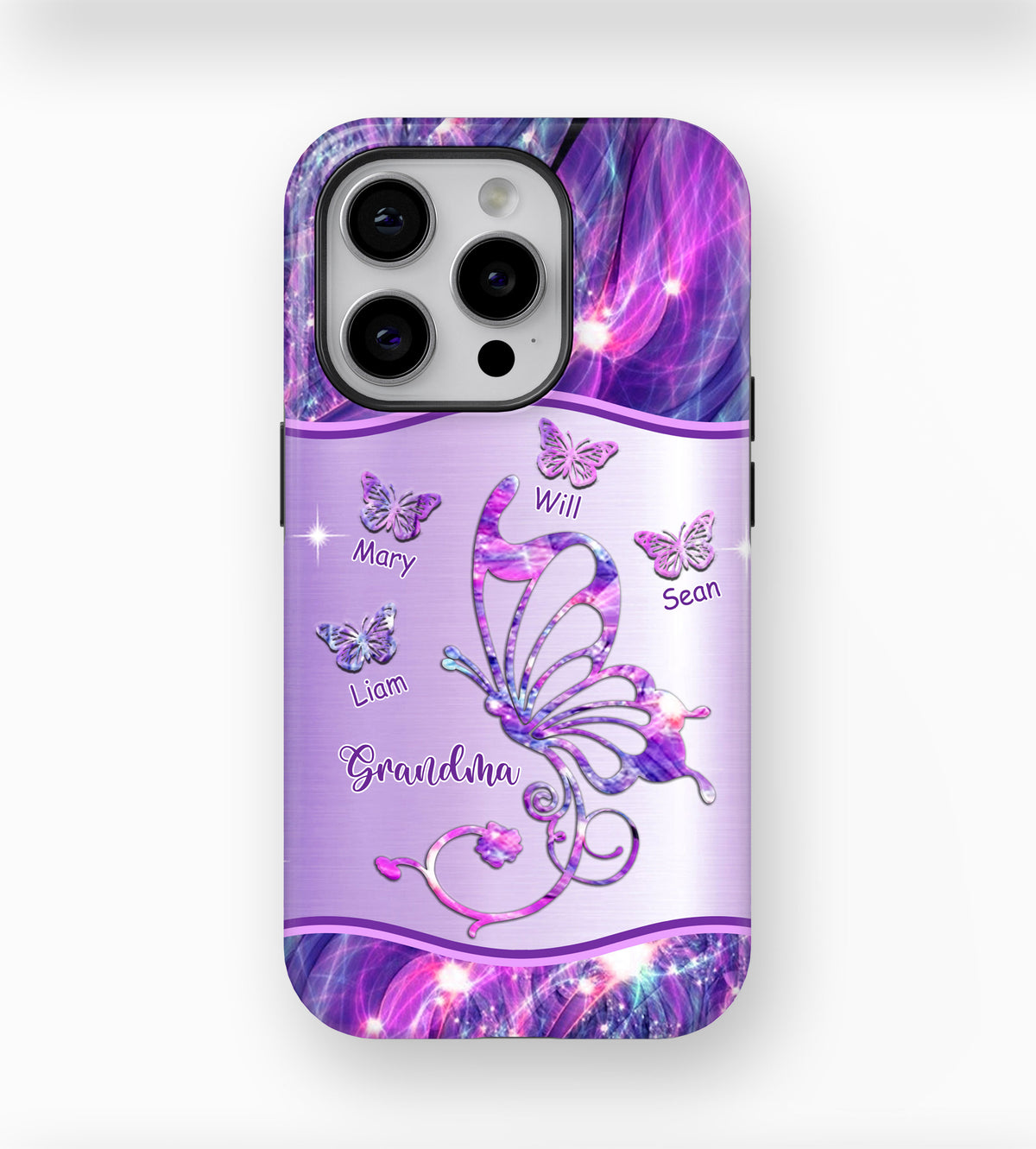 Butterflies Grandma Nana Mimi MOM Personalized Tough Case SC2265V3