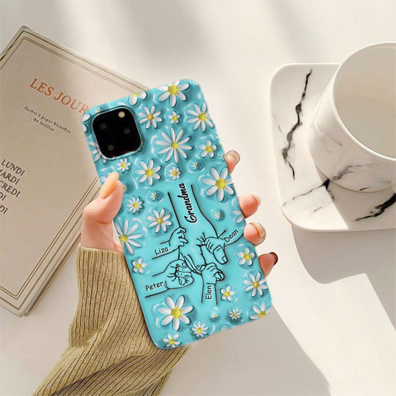 Daisy Holding Hands Grandma Nana Mimi Gigi Personalized Phone Case