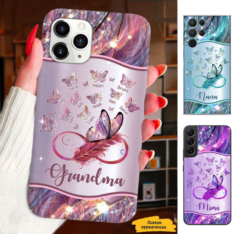 Butterfly Grandma Mommy Auntie Personalized Phone Case SC2812233