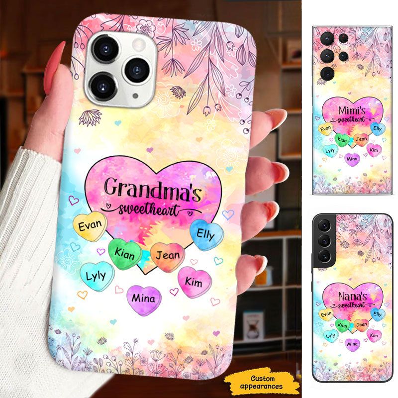 Colorful Grandma Nana Mimi Gigi sweethearts Personalized Phone Case SC151243