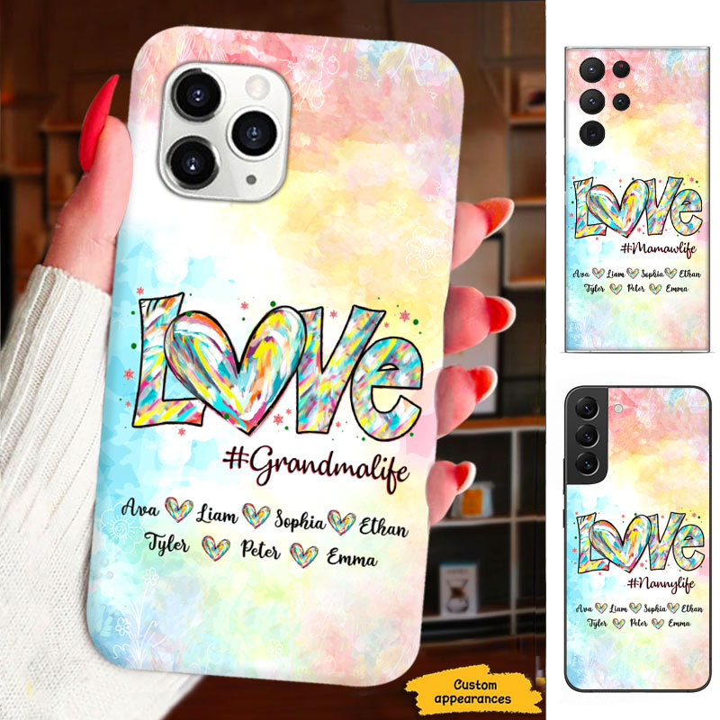 Elephant Heart LOVE Grandma Nana Mimi Gigi Personalized Phone Case SC151246