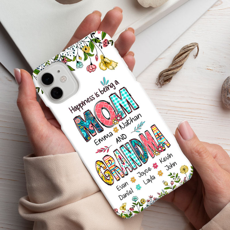 Flower First Mom Now Grandma Nana Mimi Gigi Auntie Personalized phone case SC2612441