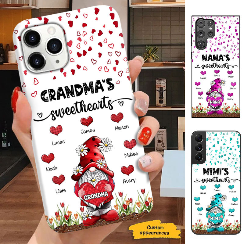 Gnome Grandma Mommy Auntie Sweethearts Personalized Phone case SC2712234