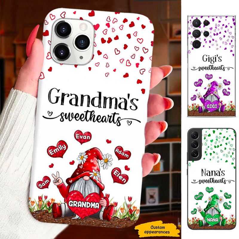 Gnome Grandma Nana Mimi Gigi sweethearts Personalized Phone Case SC1512427