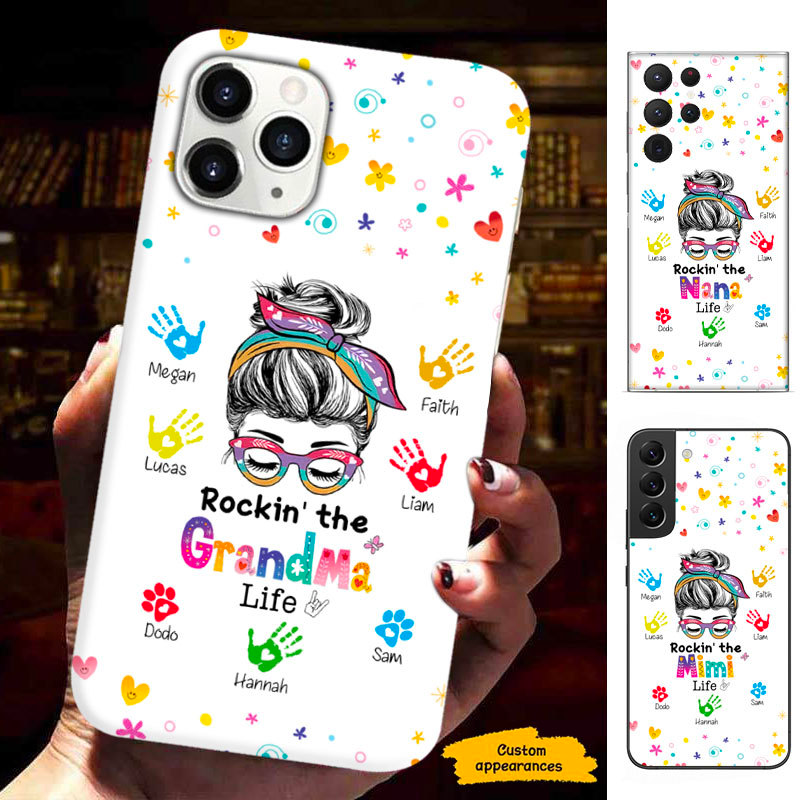 Rocking The Grandma Life Mommy Auntie Personalized Phone Case SC2612234