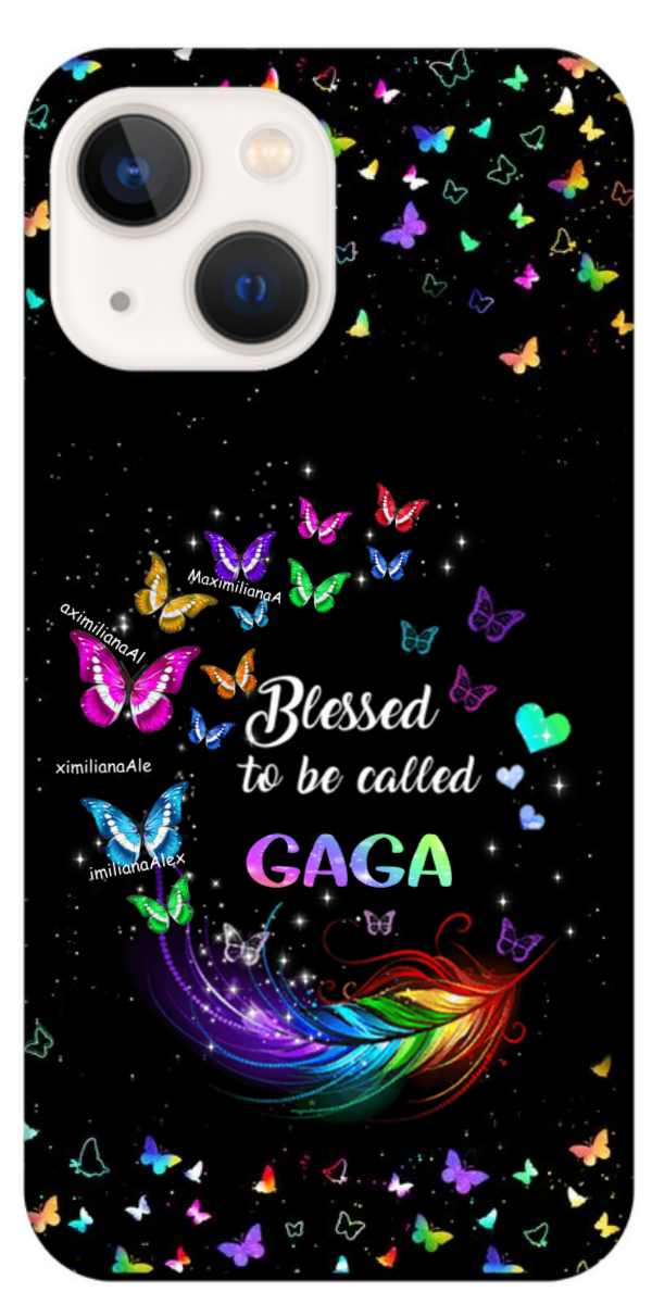 Butterflies Feather Blessed To Be Called Grandma Personalized Phone Case