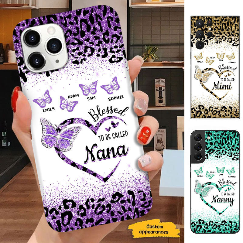 Happiness Is Being A Grandma Purple Leopard Butterfly Heart Personalized Phone Case | backup media hiện tại + receipt + rollback như FIX-REQ trước. 0 ghi khác (release/SKU giữ nguyên).