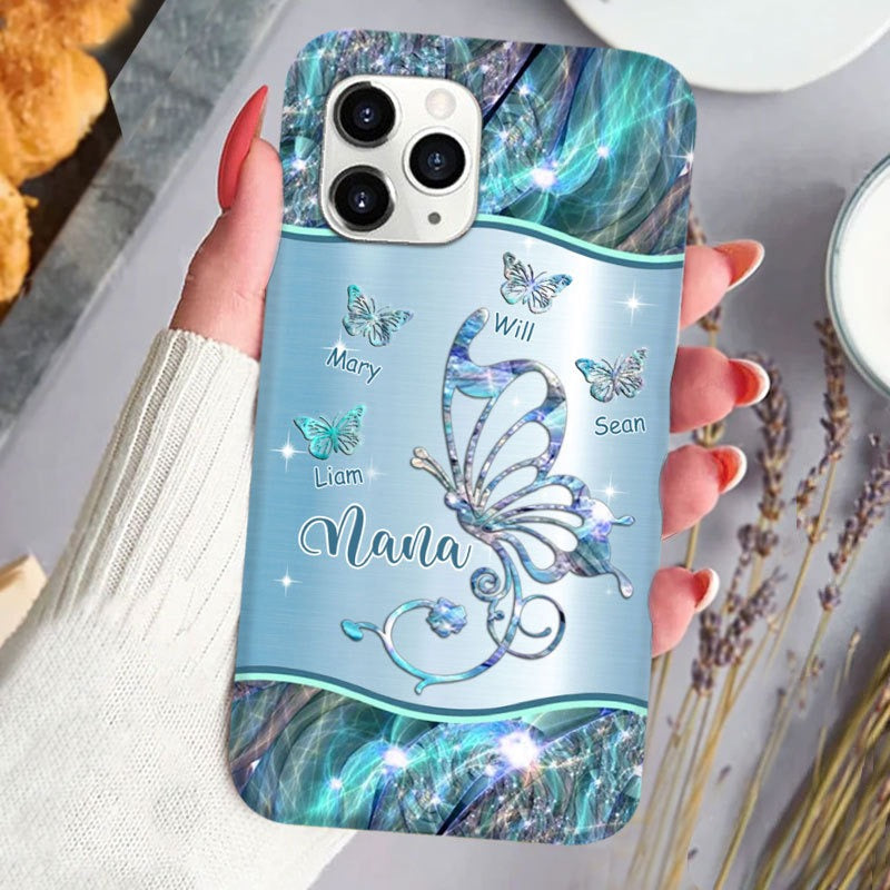 Butterflies Grandma Nana Mimi MOM Personalized Phone case SC2265