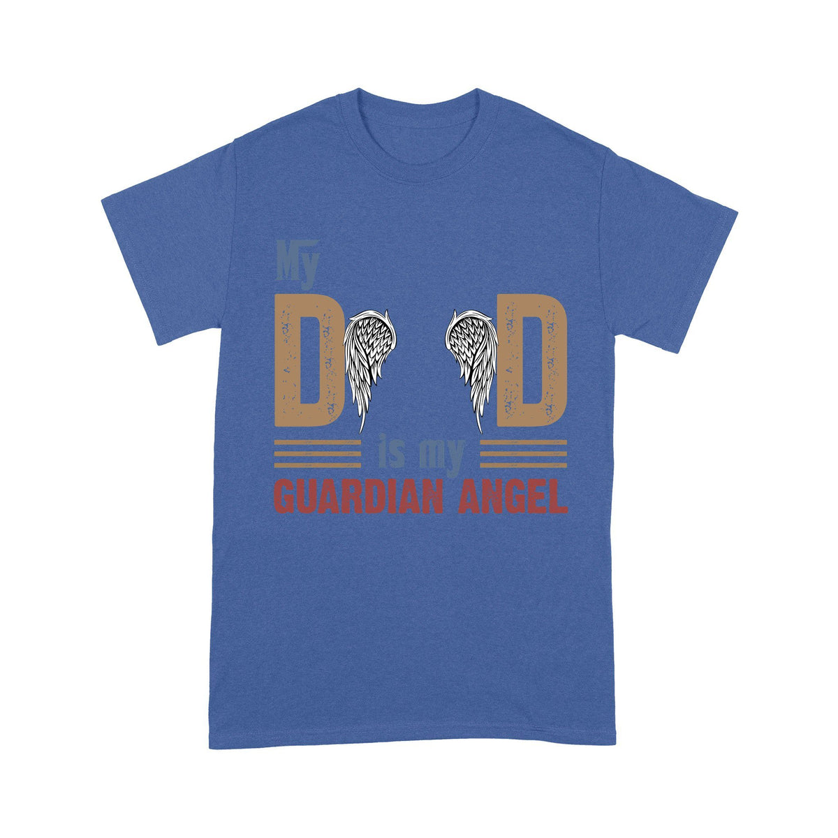 Customized My Dad Is My Guardian Angel T-Shirt PM05JUN21CT2 Dreamship S Royal