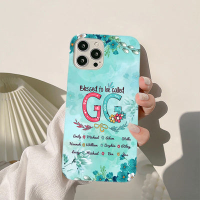 Blessed to be called Nana Mommy, Nana, Grandma, Auntie Personalized Phone Case 24hl100 SC7153