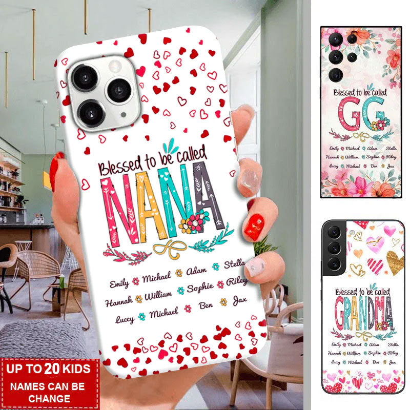 Blessed to be called Nana Mommy, Nana, Grandma, Auntie Personalized Phone Case 24hl100 SC7153 Phone case FUEL