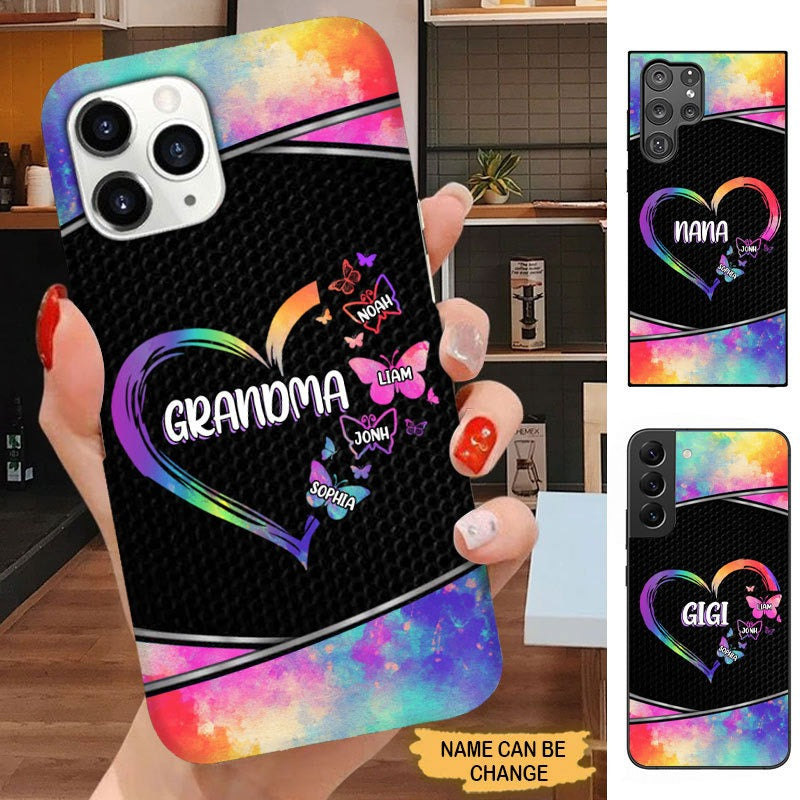 Butterflies Heart Grandma Mommy Aunite Personalized Phone case SC1765 Phone case FUEL