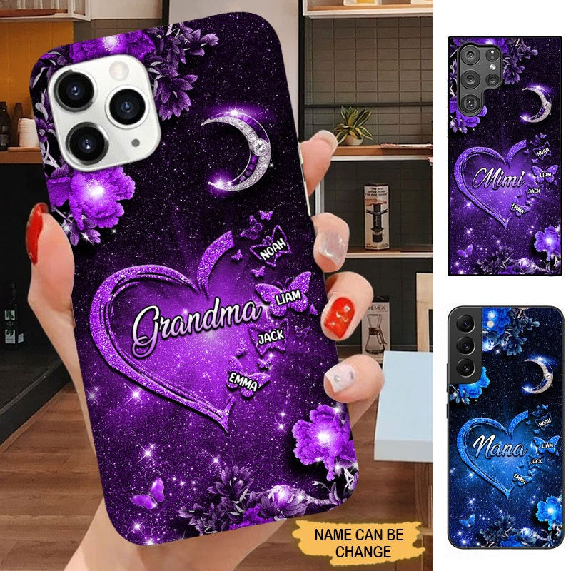 Butterflies Heart Grandma Nana Mimi Personalized Phone case SC2261 Phone case FUEL
