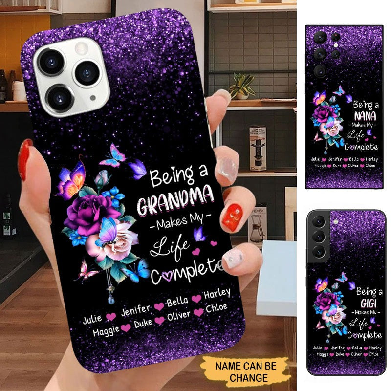Butterfly Being a Grandma make my life complete Personalized Phone case Phone case FUEL