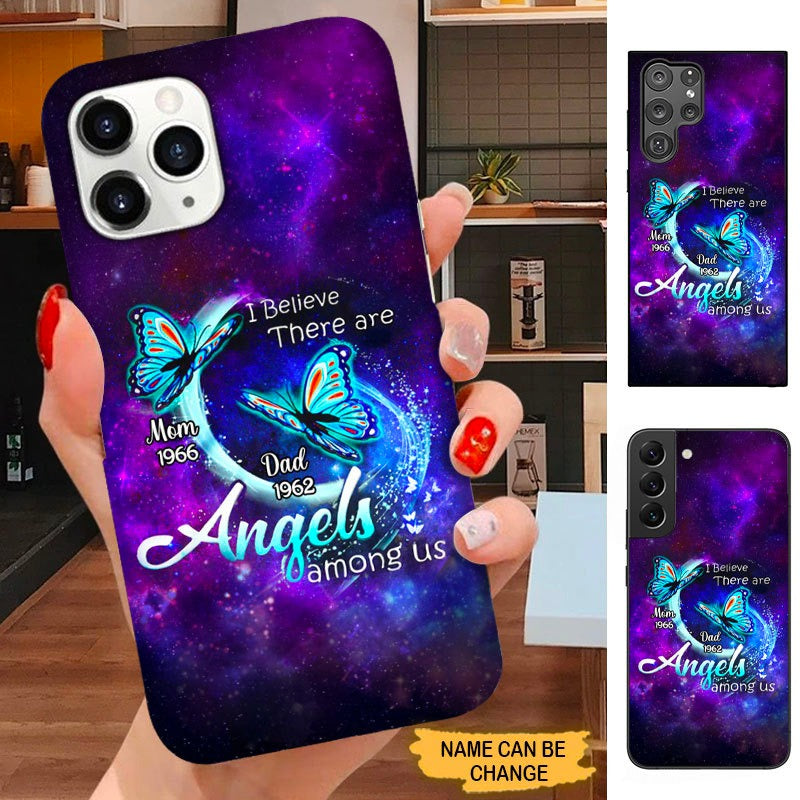Butterfly I believe there are angels among us Memorial Personalized Phone case SC2297 Phone case ShinyCustom Phone Case