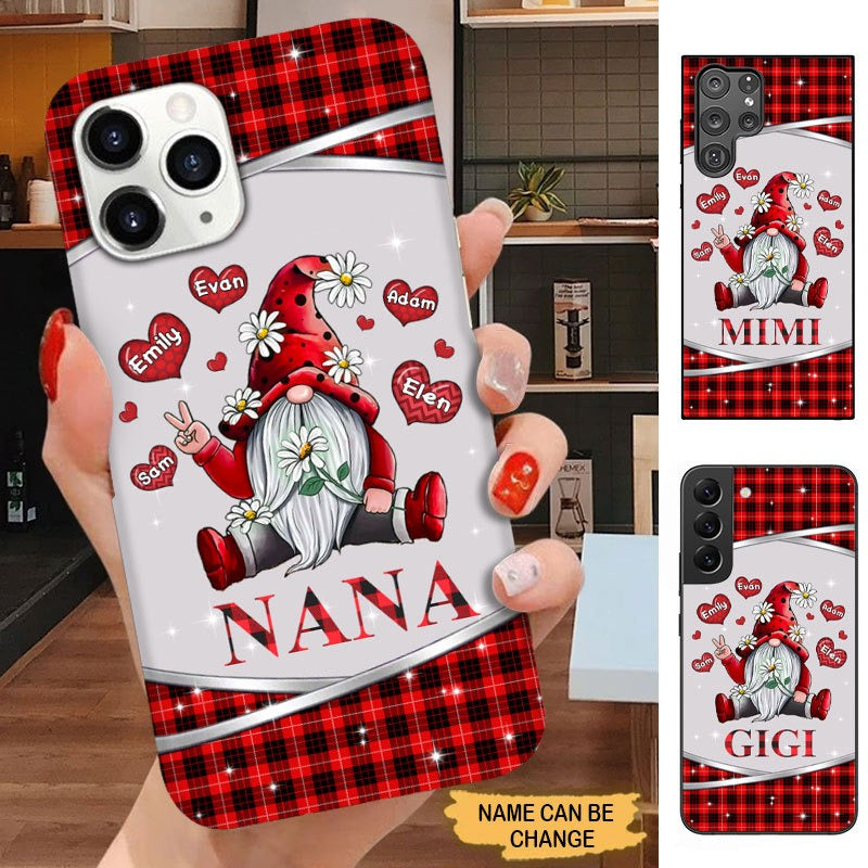 Daisy Gnome Grandma with Grandkids Nana Mimi Personalized Phone Case SC2269 Phone case FUEL