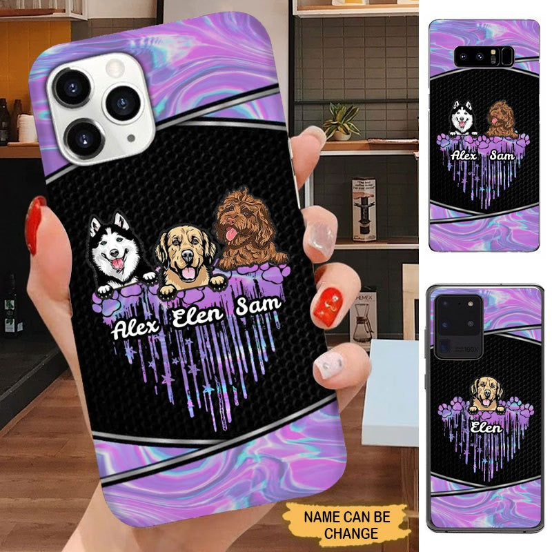 Heart Dog Mom Hologram Personalized Phone Case Phone case FUEL