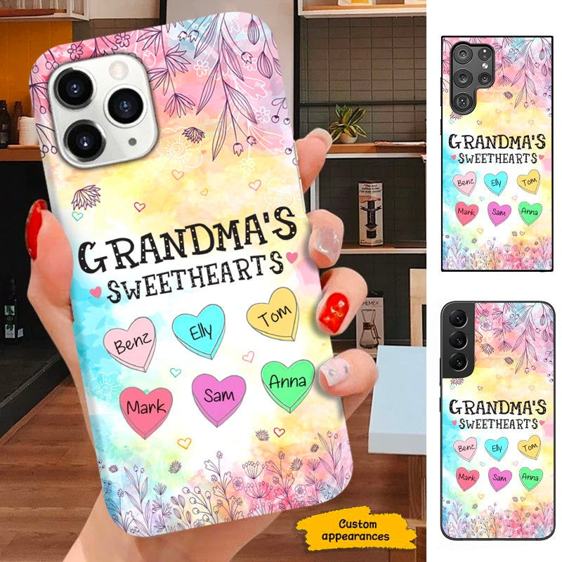Grandma Nana Mommy Sweethearts Personalized Phone case SC271236