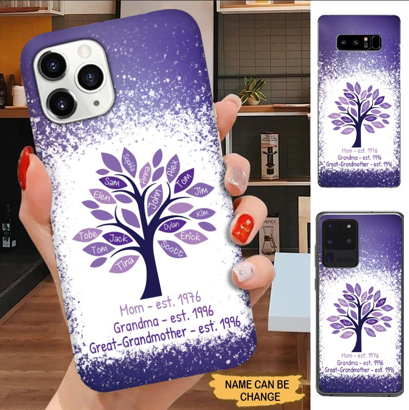 Grandma With Grandkids Tree Personalized Phone Case Phone case FUEL