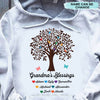 Grandma's Blessings Tree Personalized Grandma Nana Shirt 2D Hoodie Dreamship 