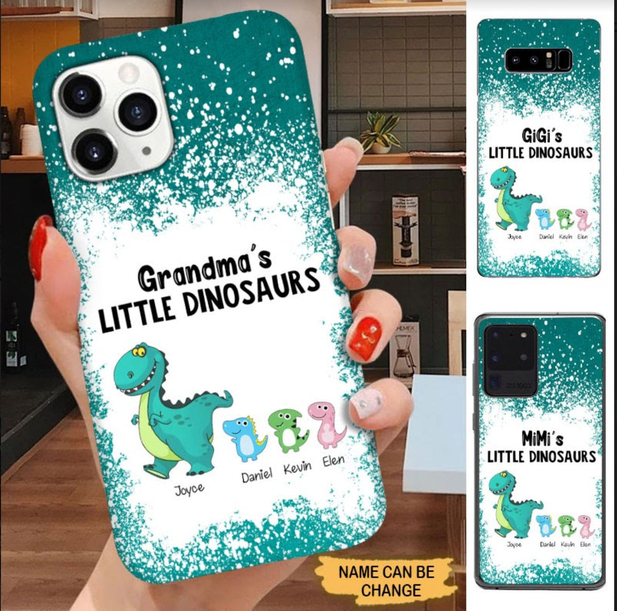 Grandma's Little Dinosaurs Mommy Auntie Personalized Phone Case Phone case FUEL