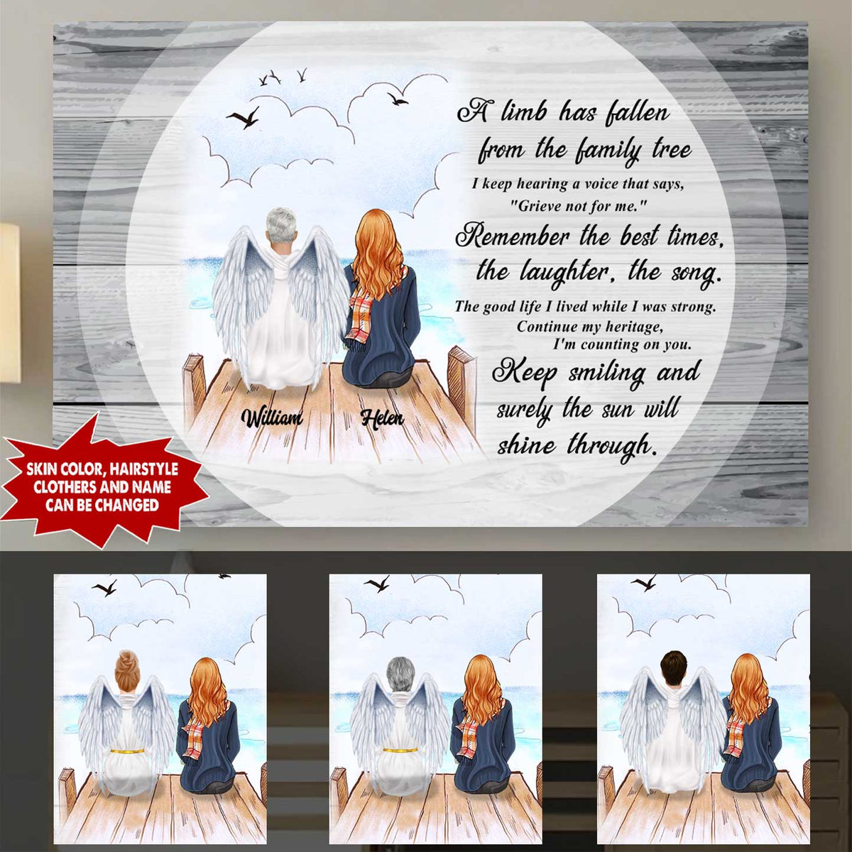 PERSONALIZED "THE BEST TIME" PREMIUM CANVAS HP-15HL069 Personalized Dreamship
