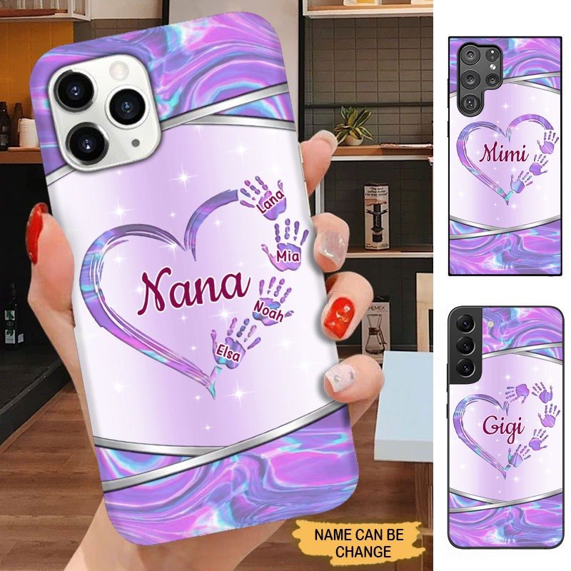 Hands Hearts Grandma with Grandkids Personalized Phone case SC2161 Phone case FUEL