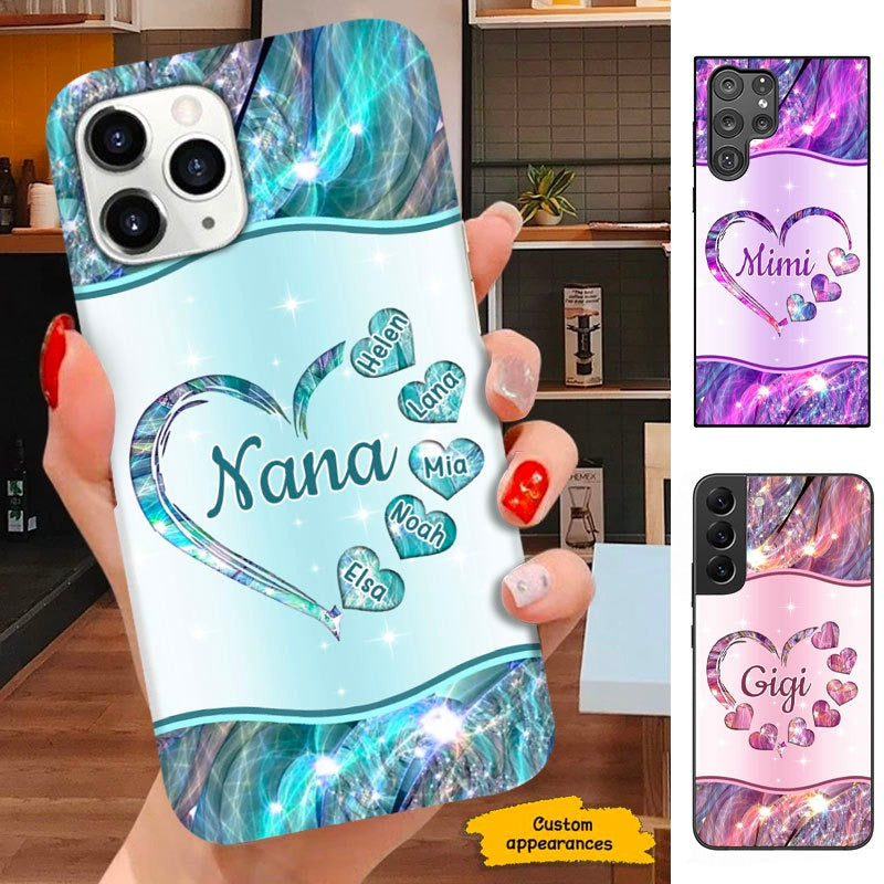 Heart Print Grandma Nana Mommy Personalized Phone case SC281102