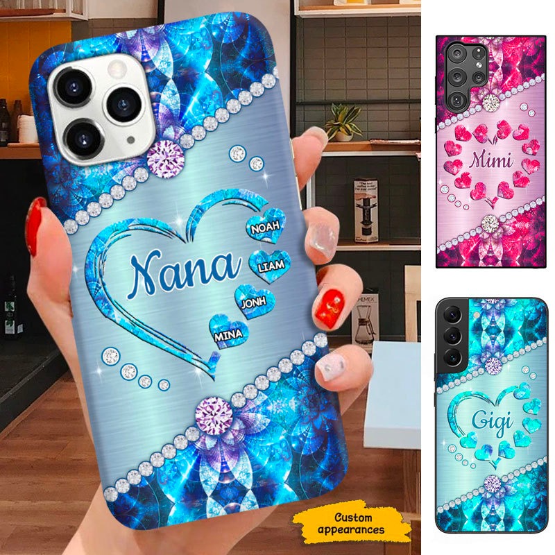 Hearts Grandma Nana Mimi Gigi Personalized Phone case SC291236