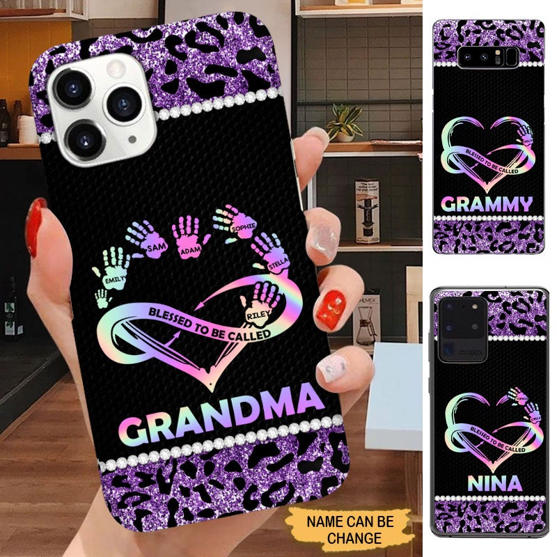Leopard Pattern Blessed To Be Called Grandma Personalized Phone Case Phone case FUEL