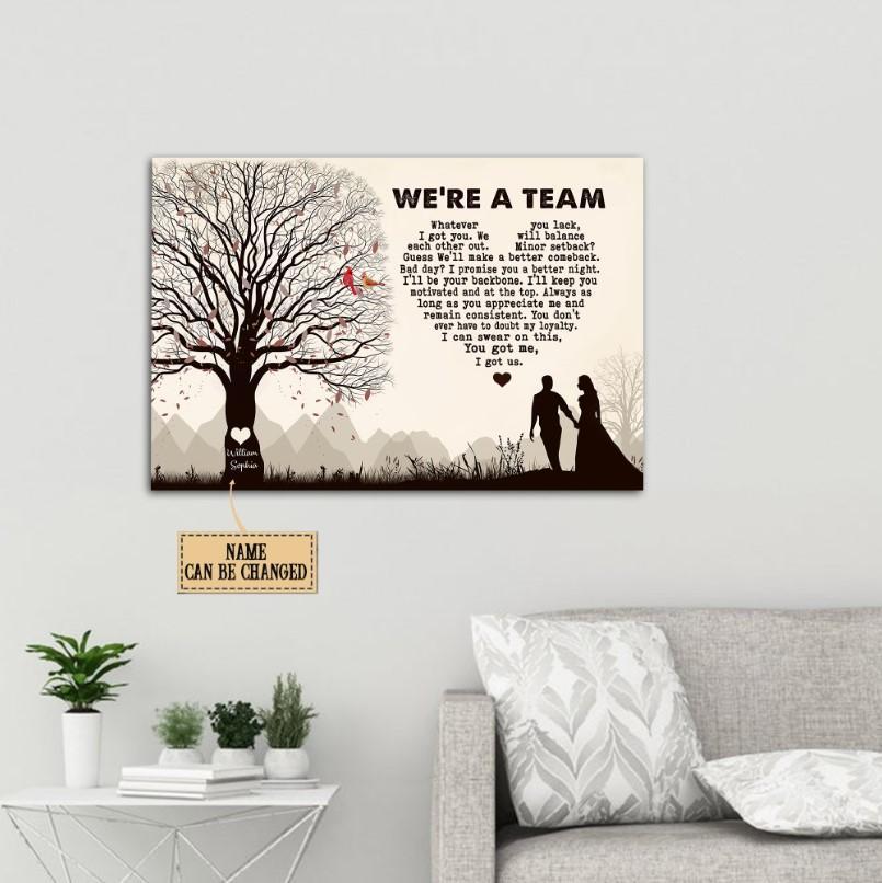 We are a team Canvas NTK08JUN21VA2 Dreamship
