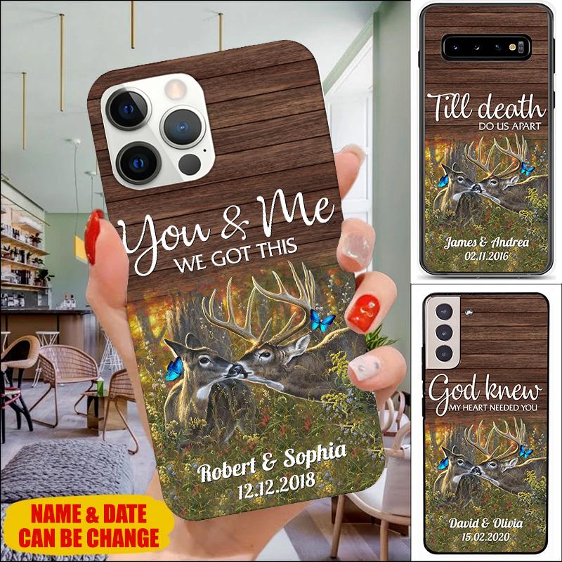 You and me we got this Personalized Deer Couple Matching Gift Phone Case v2 Phone case FUEL