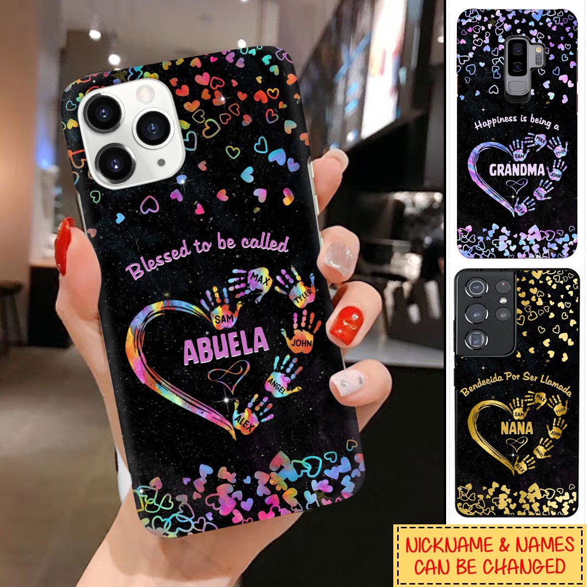 Personalized Custom Blessed To Be Called Nana Mom, Grandma, Autie Phone Case Phone case FUEL