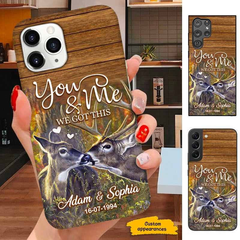 You and me we got this Personalized Deer Couple Matching Gift Phone Case SC120111
