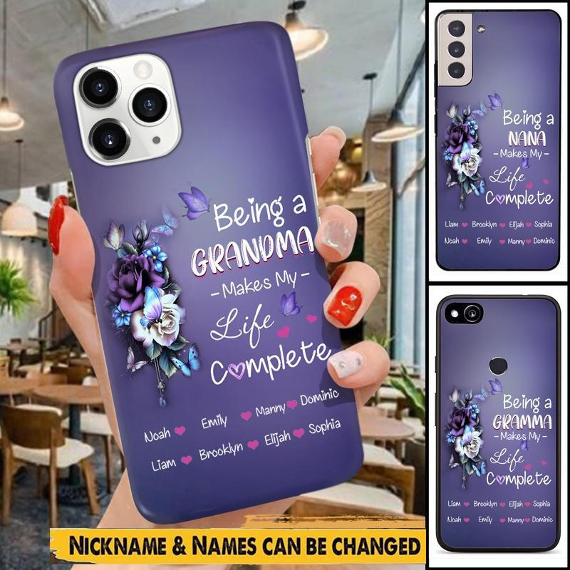 Being a Grandma make my life complete Mommy Auntie Nana Gigi Phone case Phone case FUEL