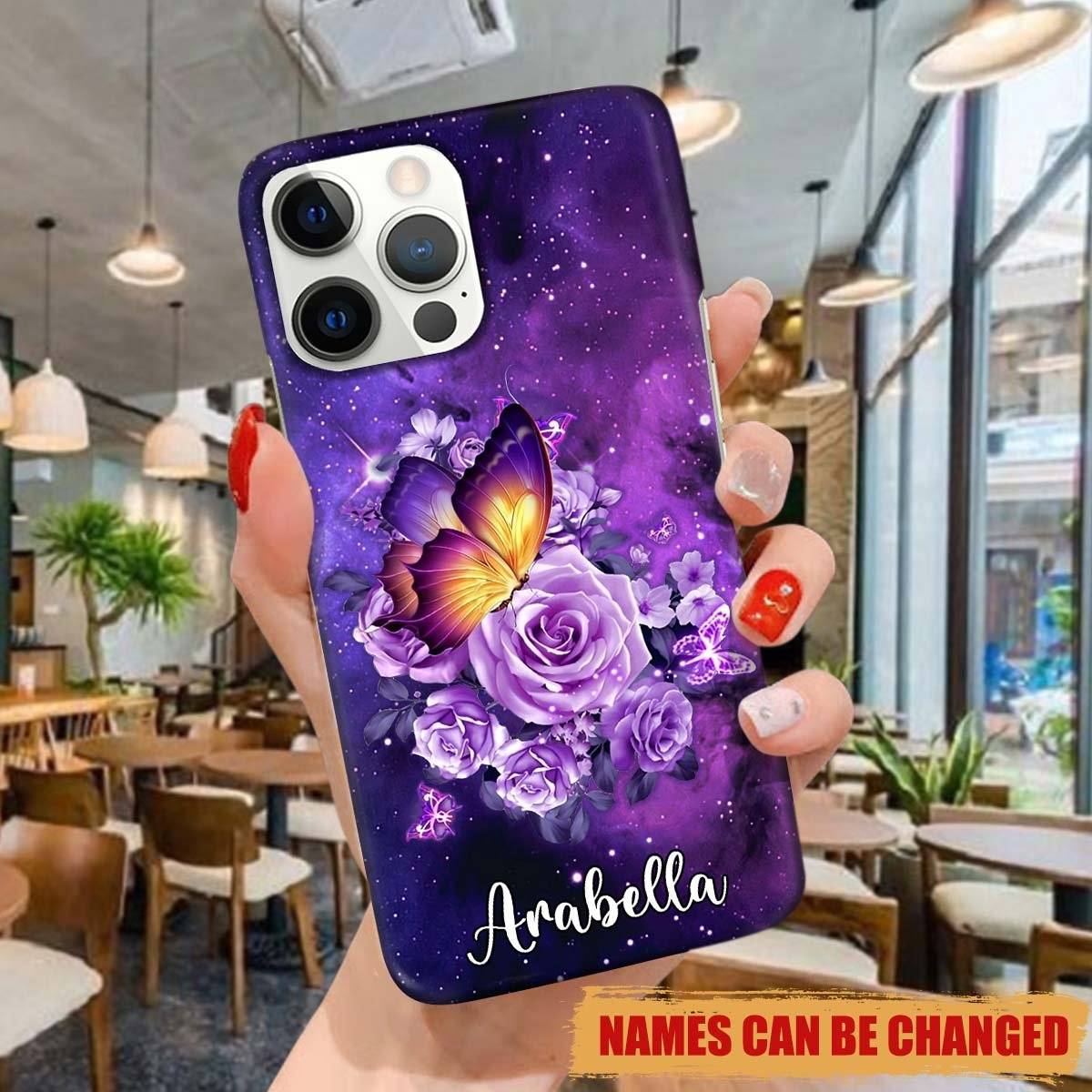 Personalized Butterfly Purple Phone Case Phone case FUEL