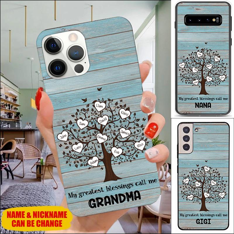 My Greatest Blessings Call Me Grandma, Mom, Auntie, Nana Personalized Phone case Phone case FUEL
