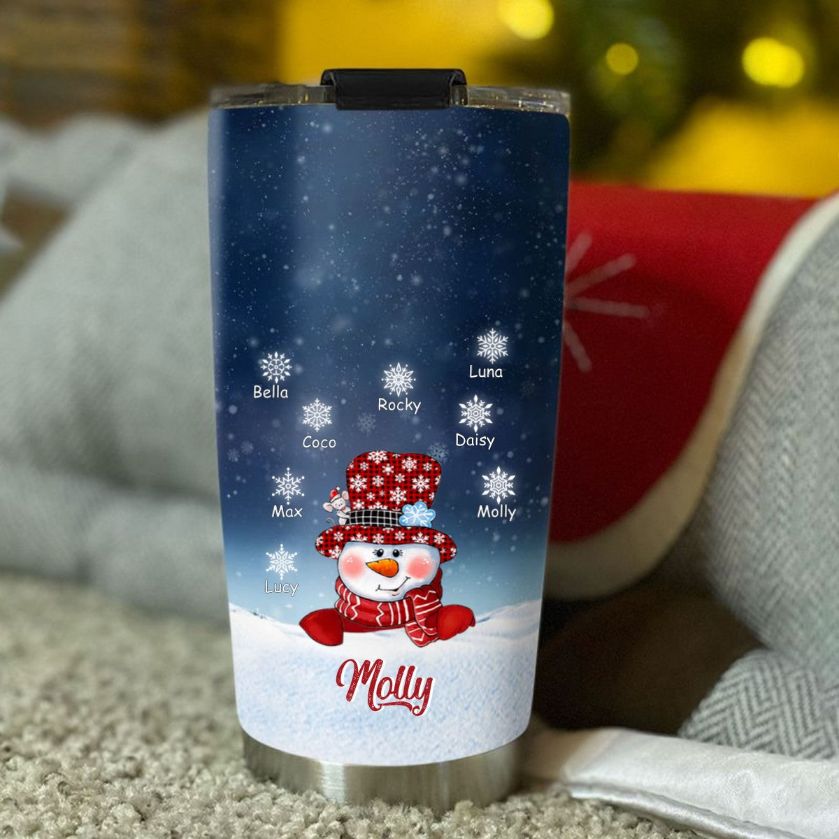 Snowman Grandma Nana Mimi Mom Personalized Tumbler SC2404104
