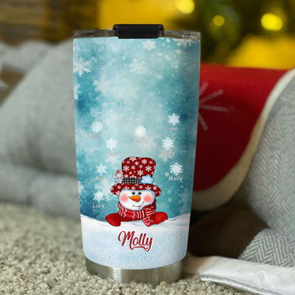 Snowman Grandma Nana Mimi Mom Personalized Tumbler SC2404105