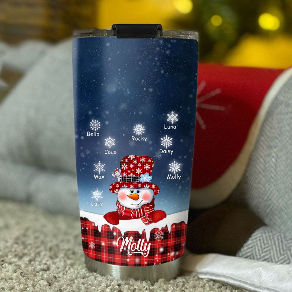 Snowman Grandma Nana Mimi Mom Personalized Tumbler SC2404103