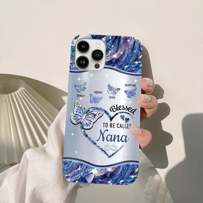 Blessed to be called Grandma Nana Nanny Mimi Personalized Phone case SC2267