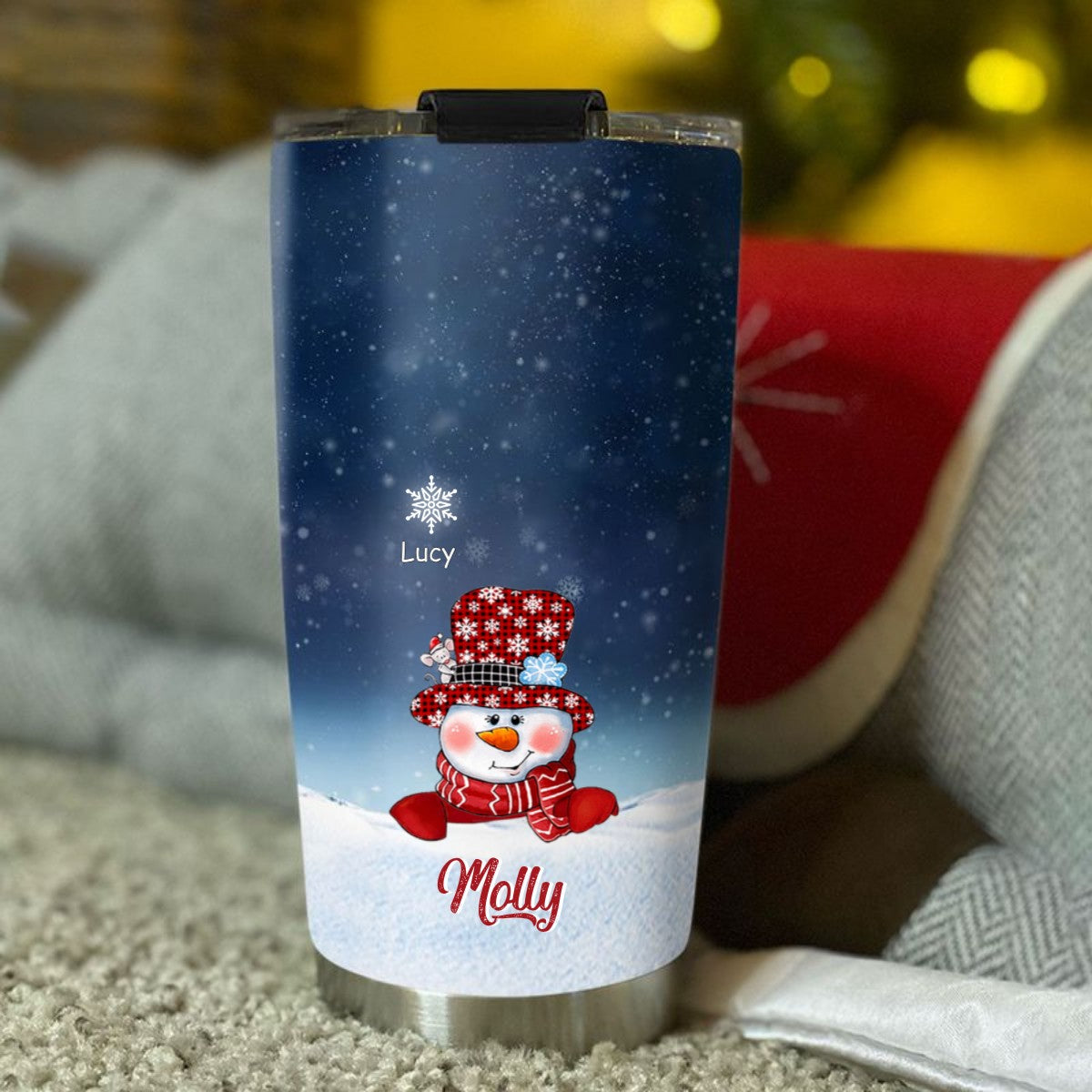 Snowman Grandma Nana Mimi Mom Personalized Tumbler SC2404104