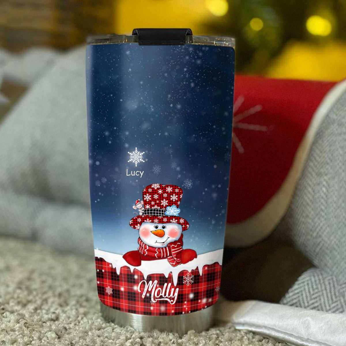Snowman Grandma Nana Mimi Mom Personalized Tumbler SC2404103