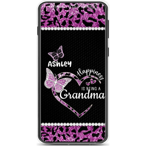 Leopard pattern Happiness is being a Grandma Personalized Phone case SC5242